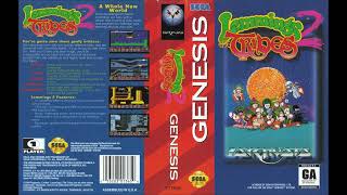 Lemmings 2 The Tribes  SEGA Genesis Full Soundtrack OST Real Hardware [upl. by Hnamik]