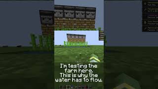 Easy Minecraft Sugarcane Automatic Farm [upl. by Eessac273]