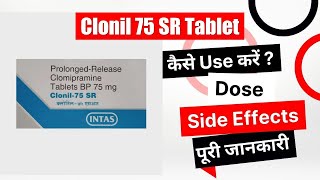 Clonil 75 SR Tablet Uses in Hindi  Side Effects  Dose [upl. by Modesty167]