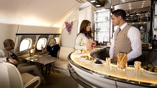 New A380 Onboard Lounge  Emirates Airline [upl. by Ittocs127]