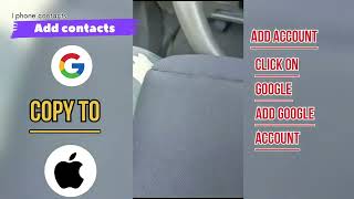 How to add contacts android to iPhone  android to iphone contacts list add [upl. by Osgood]