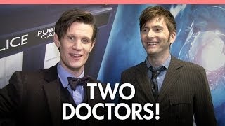 Two Doctors Matt Smith and David Tennant on the Doctor Who 50th extravaganza [upl. by Otir]