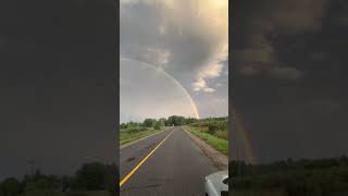 quotClear Sight of a Rare Double Rainbow A Stunning Natural Phenomenonquot wonder nature [upl. by Esialb]