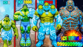 Franklin upgrade the STRONGEST HULK ICE TITAN ever in gta v [upl. by Jotham907]