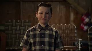 Young Sheldon S02E22 Final scenes Nobel Prize AnnouncementYounger version of Big Bang Theory [upl. by Ecenahs]