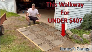 DIY Pea Gravel amp Paver Walkway For UNDER 40 [upl. by Tegdig]