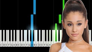 Ariana Grande  Moonlight  EASY Piano Tutorial [upl. by Mozelle]