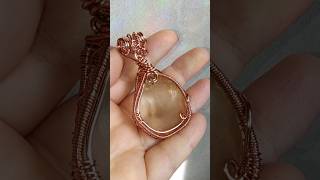 Piatra pandantiv tectita handmade jewellery crystals pendant wirejewelry handmadejewellery [upl. by Gorden]