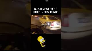 Guy Almost Died 3 Times in a Road trending [upl. by Yeloc]