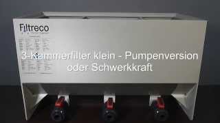 3Kammerfilter klein  Pumpenversion oder Schwerkkraft [upl. by Divod208]