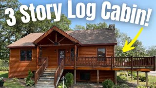 3 Story Log Cabin Modular Home Is This Coolest One I’ve EVER Seen [upl. by Etep89]