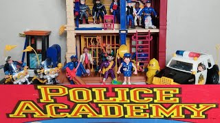 RETROWED KENNER 1988 POLICE ACADEMY ENTIRE TOY LINE OF FIGURES VEHICLES AND PLAYSETS [upl. by Irb]