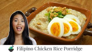 Arroz Caldo Recipe  How To Make Filipino Chicken Porridge in the Instant Pot [upl. by Karina934]