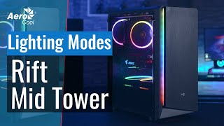 AeroCool Rift Mid Tower Case  13 Lighting Modes [upl. by Cally]