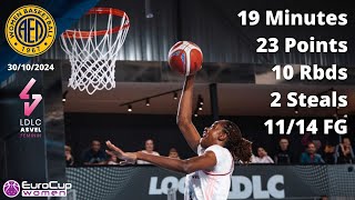 Dominique Malonga 23 Points vs AEL Limassol  Eurocup 202425 [upl. by Nocam]