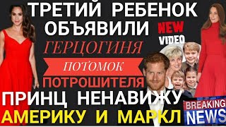 ГАРРИ Третий РЕБЕНОК ОБЪЯВИЛИМеган ПотрошительЭксперт Принц НЕНАВИЖУ Америку и Маркл новости [upl. by Conlan]