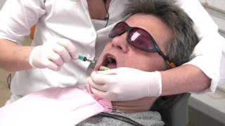 Painless Periodontitis treatment with the laser Laser treatment at gingivitis Part 1 [upl. by Katusha]