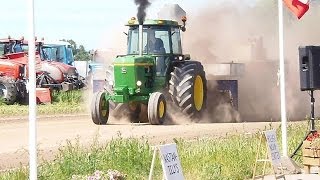 John Deere 4430 tractor pulling [upl. by Arracot864]