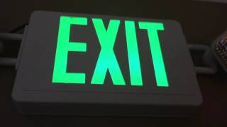 Exit sign setup 11 [upl. by Joab500]