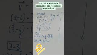 Geometria Analítica  COMBINAÇÃO LINEAR DE VETORES  EXEMPLO 3 [upl. by Enirroc83]