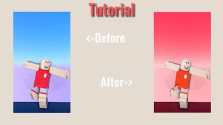 Tutorial How to change the sky color of your Roblox edits in capcut [upl. by Ahseuqram]