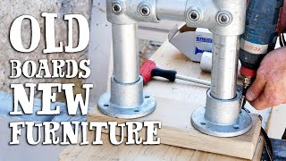 SCAFFOLD BOARD FURNITURE  1 Day Build [upl. by Yrod]