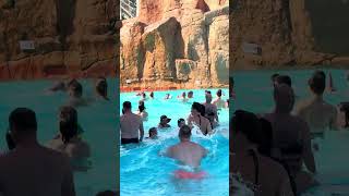 Great Day Fun Time At Waterpark in Swimming Pool With Waves 🏄💧🔱 waterpark aquapark [upl. by Aititil]