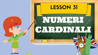 Corso di inglese 31  NUMERI CARDINALI [upl. by Eiramlatsyrk]