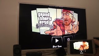 GTA San Andreas Samsung Galaxy S5 SMART TV HD Gameplay Test [upl. by Haase435]