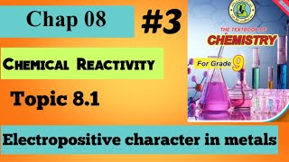 Electropositive character of metals  Chap 8 Chemical Reactivity  Class 9 Chemistry [upl. by Ahsemed]