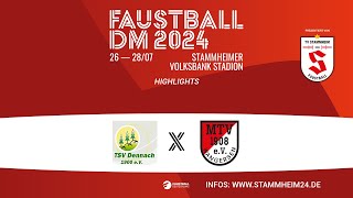 HIGHLIGHTS Faustball DM 2024  Viertelfinale 3 TSV Dennach  TV Jahn Schneverdingen [upl. by Raama]