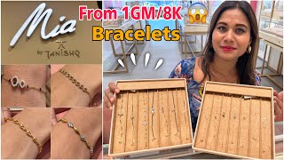 Tanishq Gold Bracelet At 1GmRs8K😳 Gold Diamond Bracelet Designs amp Price Tanishq Mia Collection [upl. by Ronni]