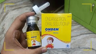 Ondem Syrup In Hindi  Ondansetron 2mg5ml Oral Solution IP Uses In Hindi [upl. by Trinidad]