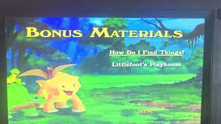 the land before time the great longneck migration 2006 dvd Menu walkthrough [upl. by Kilar]