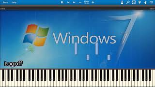 WINDOWS 7 SOUNDS IN SYNTHESIA [upl. by Ynatsed]