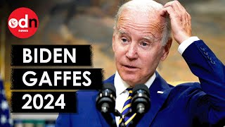 Joe Bidens Most Awkward Gaffes of 2024 [upl. by Kapor]