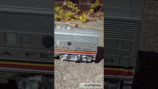 Avon Santa Fe F Unit 2333 Outside Danville County Railroad Train Layout COOL [upl. by Woodberry817]