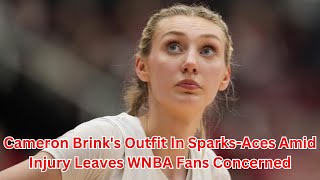 Cameron Brinks Outfit In SparksAces Amid Injury Leaves WNBA Fans Concerned [upl. by Neelahtak]