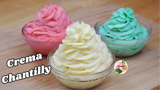 Crema Chantilly 2 INGREDIENTES Receta faci de Hacer😱 [upl. by Giraldo253]