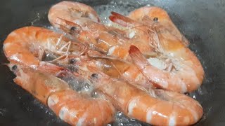 MAKING SIMPLE AND DELICIOUS SHRIMP RECIPE HALABOS NA HIPON COOKING SHRIMP [upl. by Darcie344]