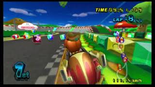 Playing 50 Laps of GCN Luigi Circuit [upl. by Nylecyoj271]