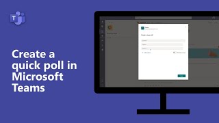 How to create a quick poll in Microsoft Teams [upl. by Lehcin]