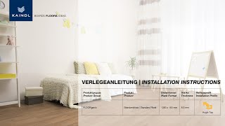 Kaindl Flooring Verlegeanleitung FLOORganic [upl. by Oirram522]