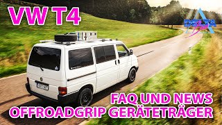 VW T4 Dachgepäckträger  FAQ und NEWS zum beliebten Offroadgrip Geräteträger  MarkisenHalterung [upl. by Emilio256]