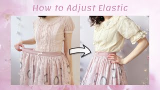 How to Adjust Elastic Waist Skirts [upl. by Yrocej]