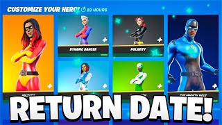 SUPERHERO SKINS ITEM SHOP RETURN DATE  2024 [upl. by Lissi]