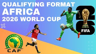 Africa Qualifying Format New CAF  Fifa World Cup 2026 [upl. by Obeng]