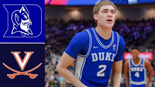 Duke vs Virginia  College Hoops 2K25 Simulation [upl. by Mccall900]