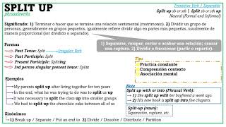 Phrasal Verb Split up [upl. by Yecac]