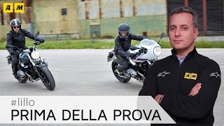 Prima della prova BMW R NineT Pure e Racer 2017 [upl. by Ahsiya]